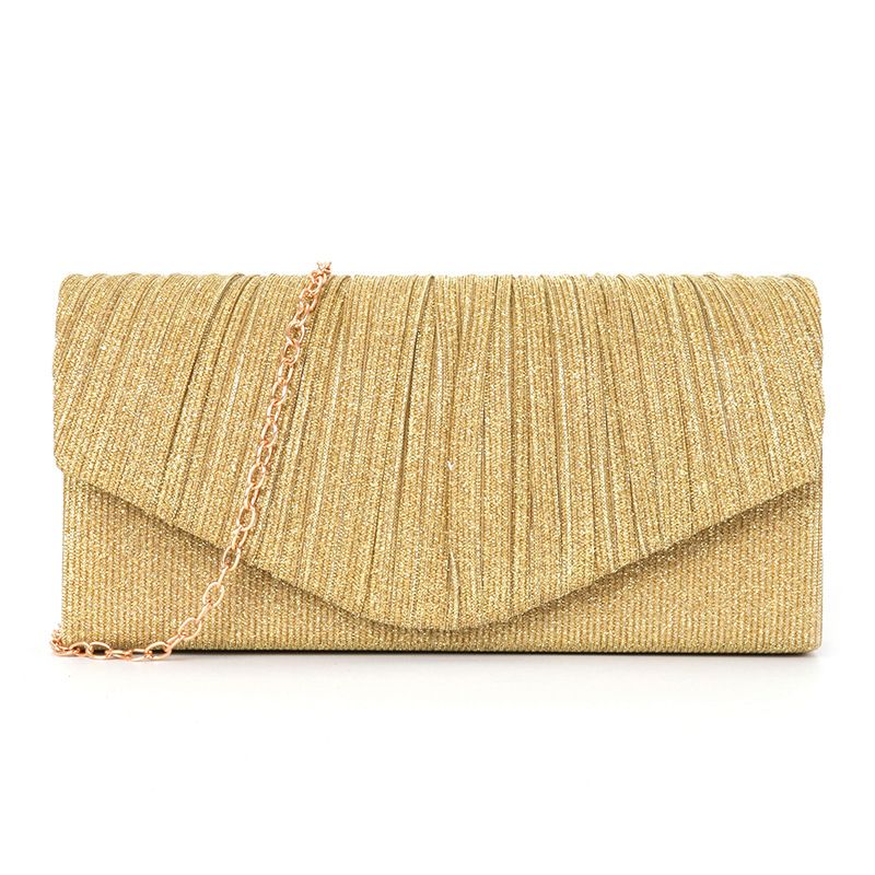 2024 neue Handtasche Plissee Gestreifte Abdeckung Kopf Glitter Abendkleid Party frauen Tasche_voghion.com