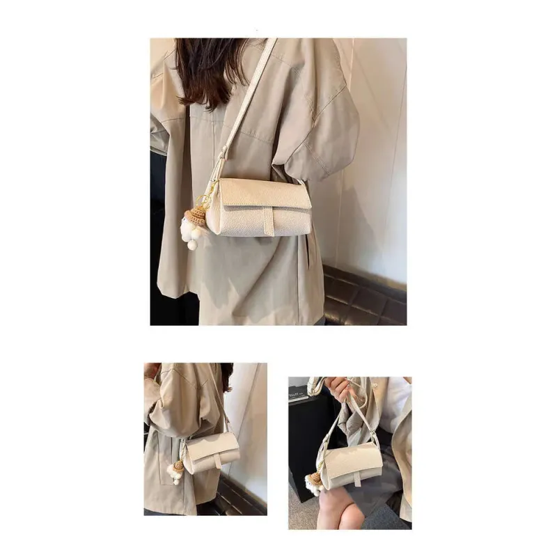 Borsa a tracolla semplice ed elegante, piccola e versatile, da donna, alla moda, squisita._voghion.com