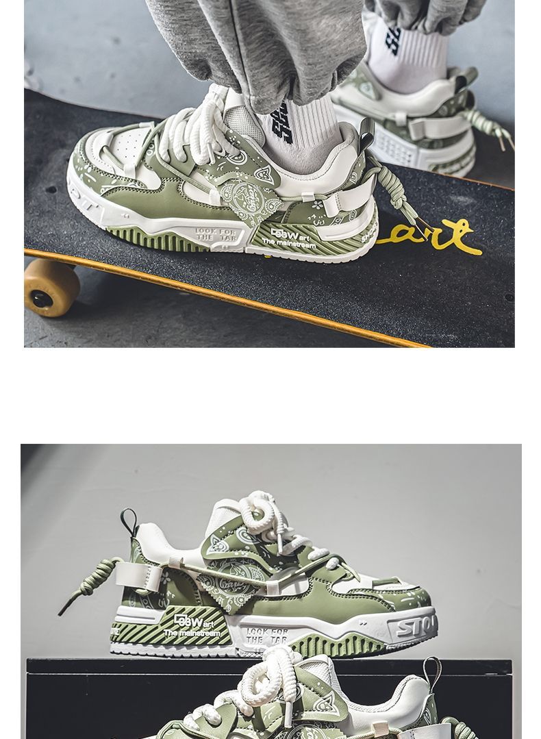 Lässige Herren-Sneaker mit dicker Sohle für den Sommer – leichte, atmungsaktive Slip-On-Schuhe, modisches Design mit runder Zehenpartie, bequem für den täglichen Gebrauch_voghion.com