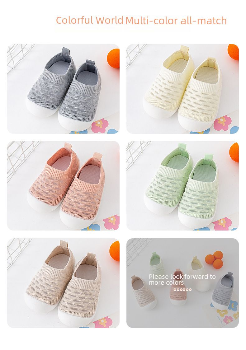 Sapatos de bebê para criança, sola macia, malha respirável, sandálias de verão antiderrapantes, sapatos infantis de 6 meses a 3 anos_voghion.com