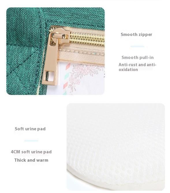 Large capacity foldable mother and bed with multi-purpose integrated design, baby bag, portable shoulder mommy bag_voghion.com