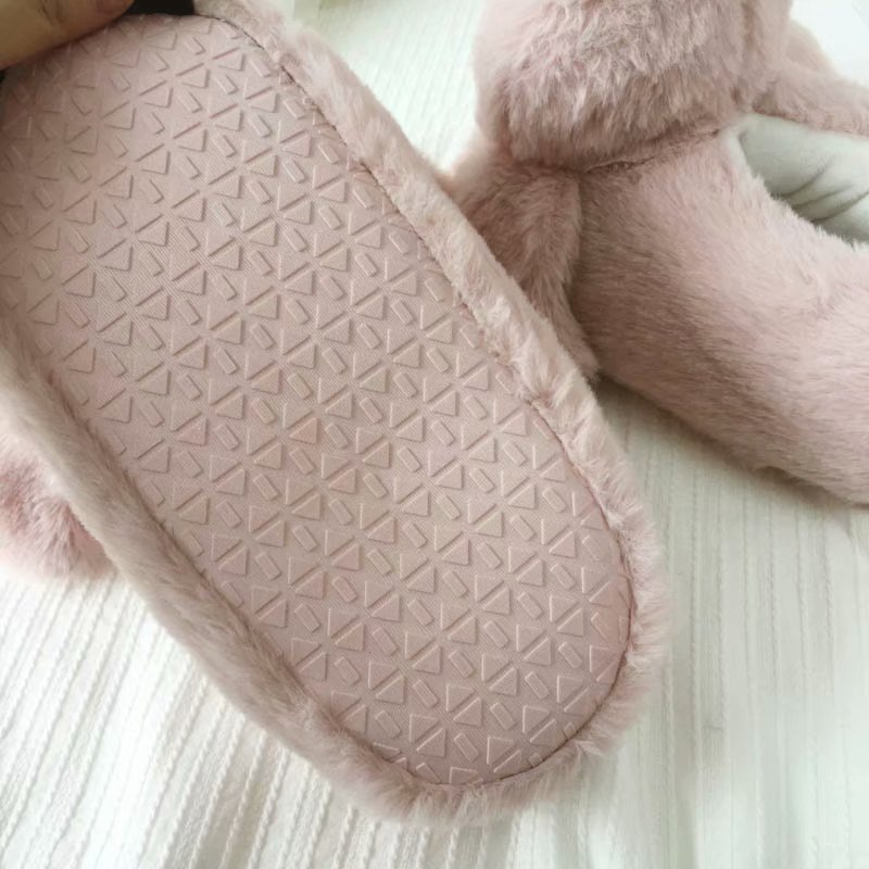 Ženske plišaste jesenske čevlji za notranjo uporabo na prostem, lahki, pralni v pralnem stroju, nedrseči hišni čevlji_voghion.com