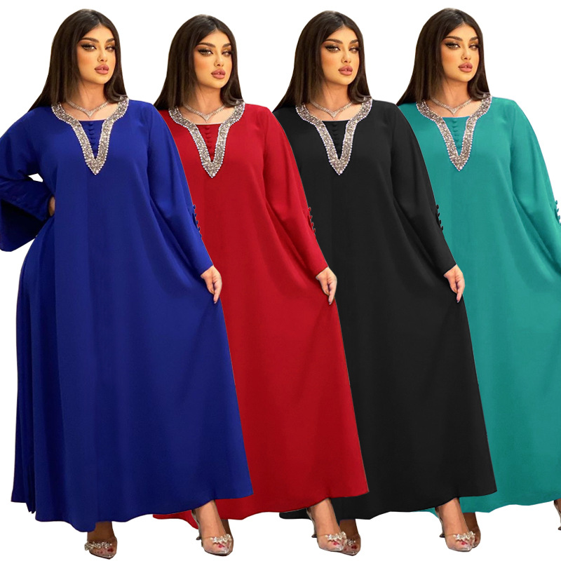 Muslimische Abaya Mit Seilstickerei, Damenrobe, Traditionell, Moderne, Wunderschön, Ramadan_voghion.com