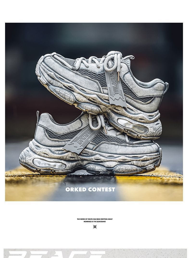 Men's 2025 Mesh Versatile Dad Summer Breathable Thick Sole Height Increasing Casual Sports Shoes Z-7_voghion.com