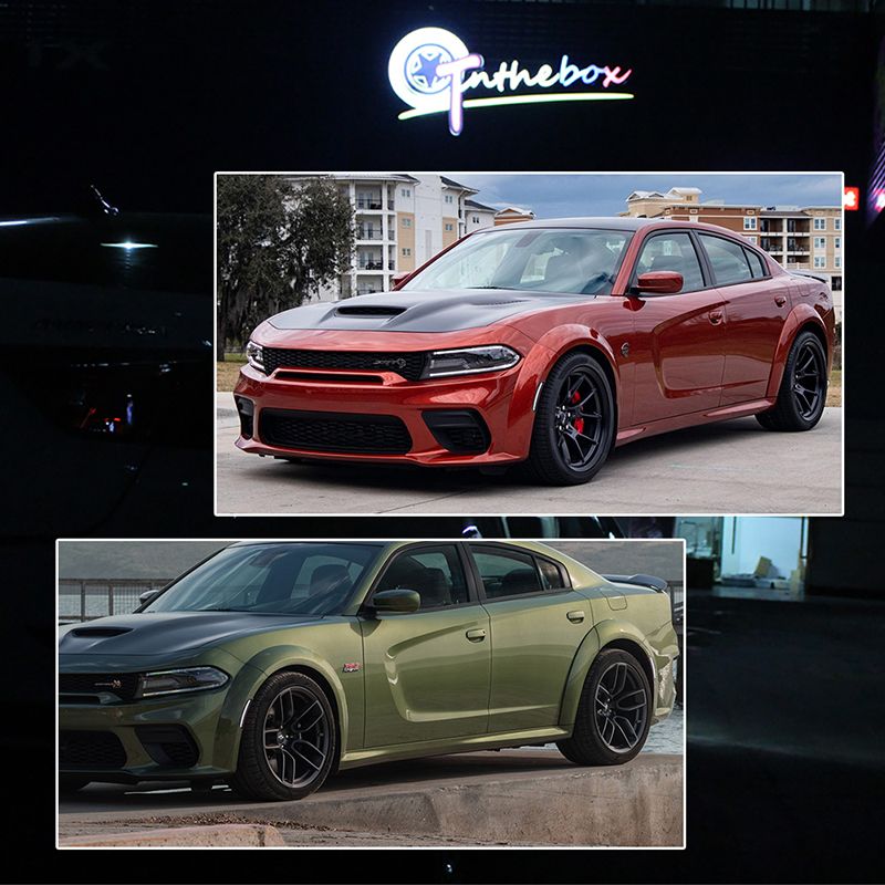 2 pezzi per paraurti anteriore e posteriore Dodge Charger 2015-2021, luci di posizione laterali a LED, indicatori di direzione/luci di guida 12 V_voghion.com