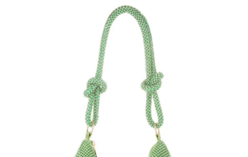 Damenmode Knoten Strass reine handgemachte Unterarm Dinner Party Tasche_voghion.com