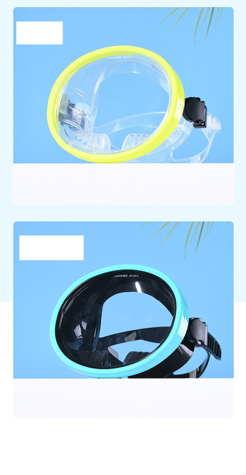 Hd diving goggles Fog-proof, waterproond explosion-proof silicone Swimming fisherman fishing snorkeg mirror_voghion.com