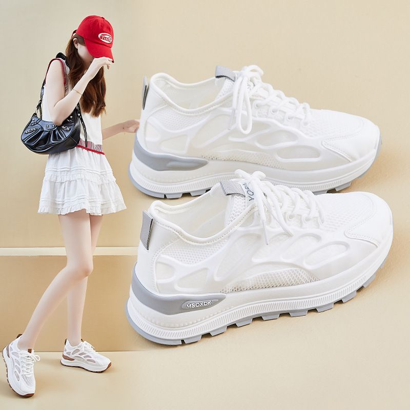 2025 Summer New Breathable Mesh Women's Sneakers Casual Board German Trainers White Trend Comfortable Versatile_voghion.com