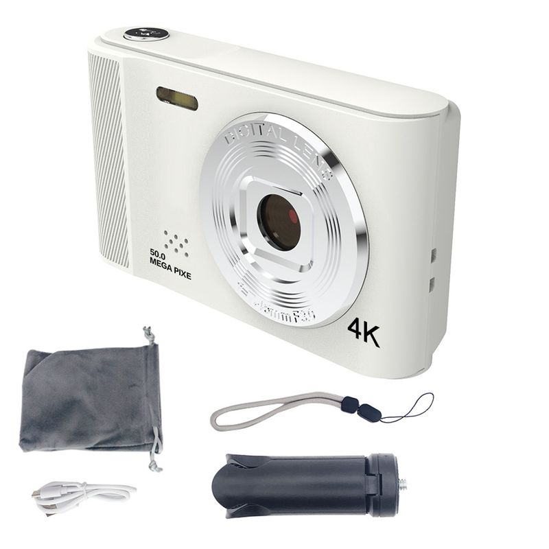 4K Mini Digitális Otthoni Diák Stílusú Szelfi Kamera, Nagyfelbontású Kártyaolvasó Gép_voghion.com
