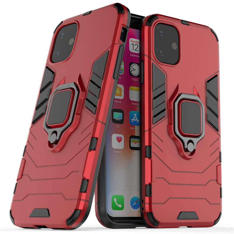 Phone Case Black Panther mobile phone case ring holder car anti fall cover_voghion.com