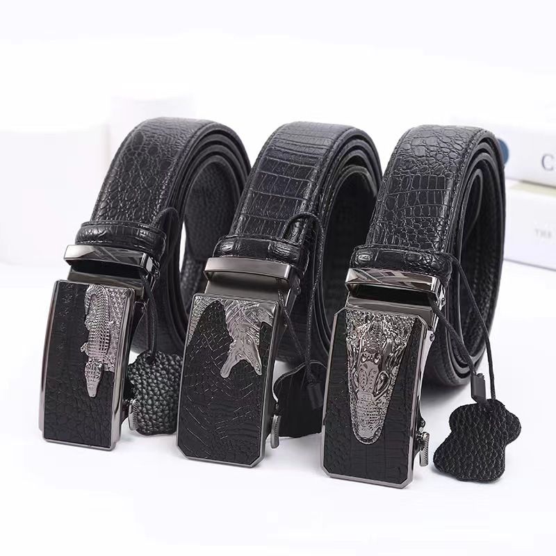 VOOTHOST Neue Business herren Legierung Automatische Schnalle Leder Gürtel Mode Vielseitig Hosen Jeans Marke Business Gürtel F0006_voghion.com