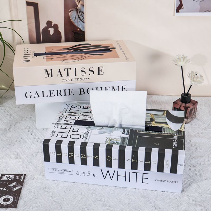 Luxus Buch Stil Tissue Box Serviette Halter Fall Papier Box Container Mode Hotel Lagerung Box Hause Tisch Dekoration Ornamente_voghion.com