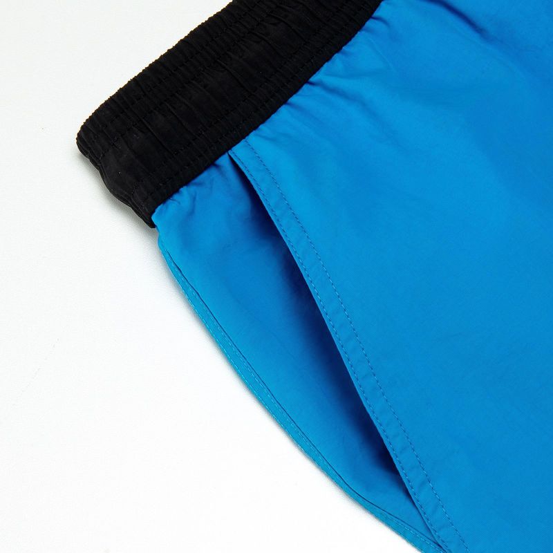 Pantaloncini da spiaggia da uomo in stile europeo - Impermeabili e foderati per spiaggia e nuoto (cavallo con tassello, vestibilità ampia, asciugatura rapida, nero/blu, dalla S alla XXL)_voghion.com