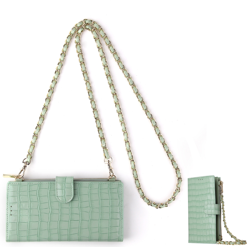 Xiaoxiangfeng chain bag, fashionable coin purse, cross-body trendy Korean version, simple solid color long mini shoulder mobile phone bag_voghion.com