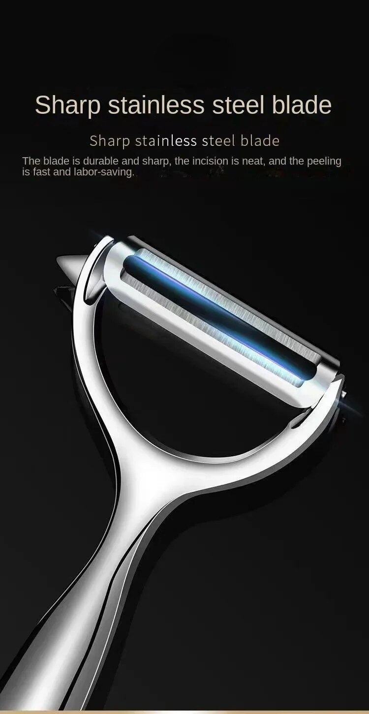 Vegetable Peeler Potato Carrot Peelers Stainless Steel Peeler With Ergonomic Non-Slip Handle & Sharp Blade Kitchen Tools_voghion.com