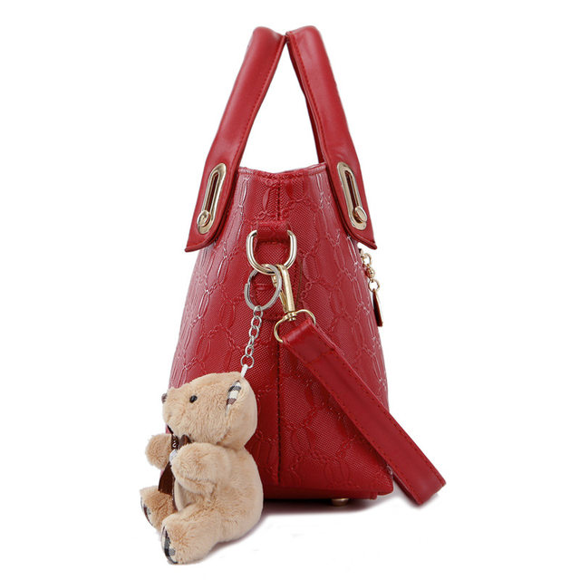 4 pezzi/set set di borse da donna elegante borsa a tracolla in pelle PU moda borse da donna con pochette a tracolla in tinta unita selvaggia_voghion.com