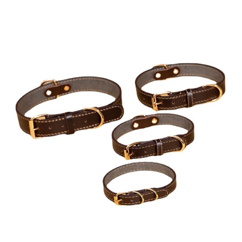 New Dog PU Leather Leash Collar Strong For Small Medium Large Dogs Universal 1.3 1.5m_voghion.com