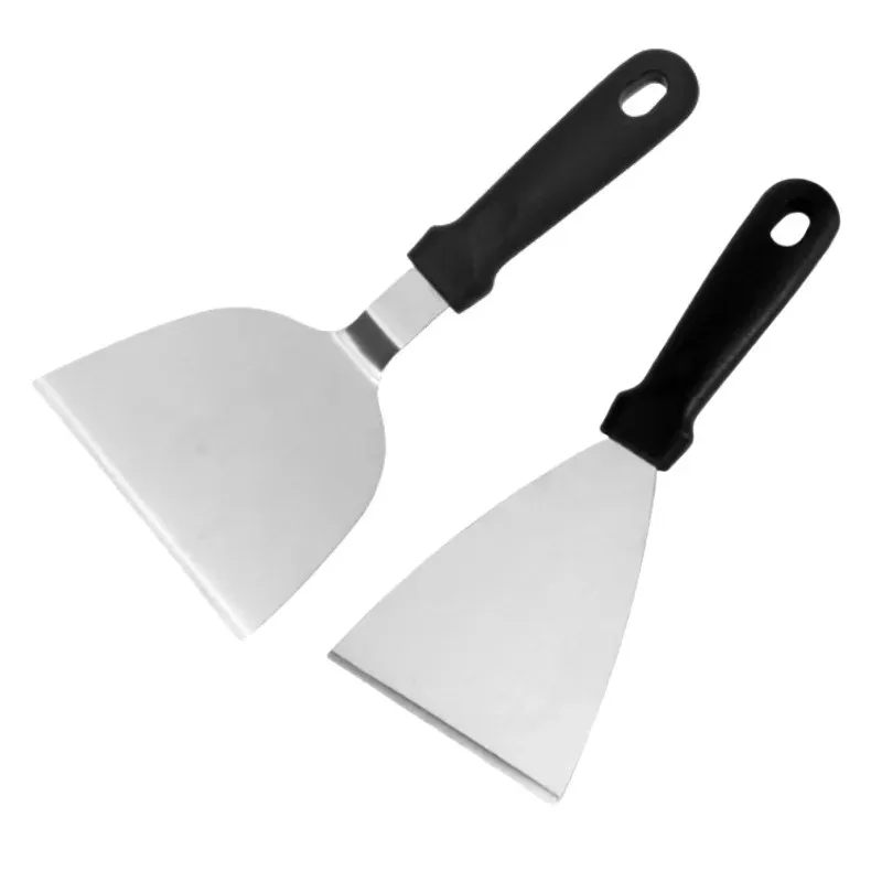 Roestvrijstalen Metalen Bakplaat Spatel Hamburger Schraper Pannenkoek Ideale per BBQ Grill_voghion.com