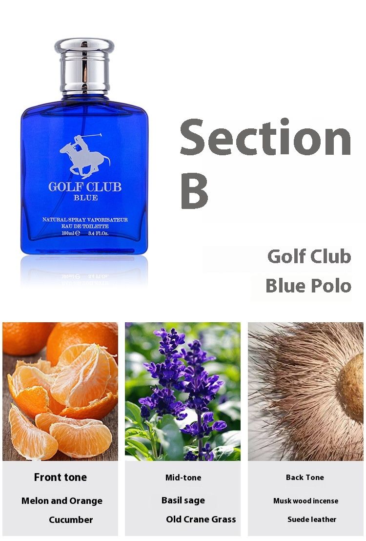 Golf Polo DC Cologne Parfüm für Herren, 100 ml, Ocean Tone, langlebiges Eau de Toilette_voghion.com