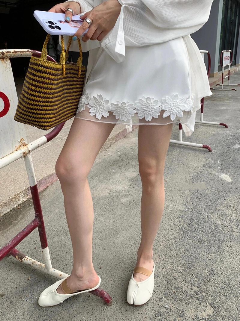 High Board Split Toe Shoes, Real Leather Bag, Half Slipper, Elastic Band, Tabi, Summer Outdoor Cool Slippers, Shallow_voghion.com