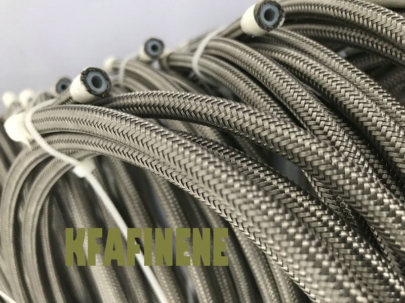 AN3 ID:1/8" Braided SS PTFE Car Motorcycle Hydraulic Brake Fuel e Hose 1M_voghion.com