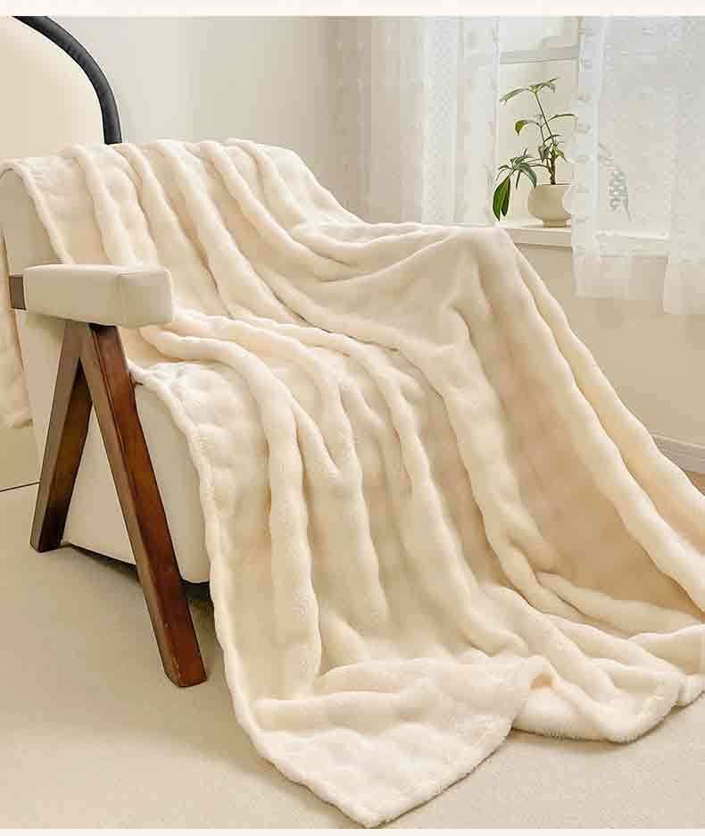 Winter-Flanelldecke, extra dick, Korallenvlies, für das Nickerchen im Wohnheim, Büro, weich und warm, Einzelbettgröße, für Studenten und Erwachsene_voghion.com