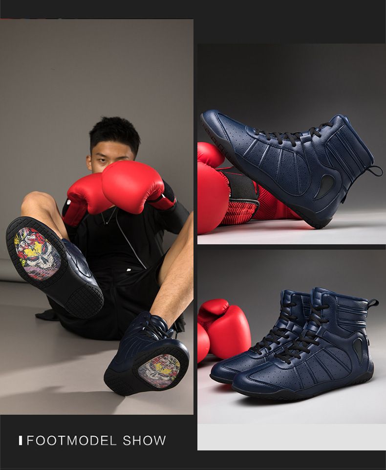 Scarpe da combattimento per uomo, donna, boxe, wrestling, per coppie, Sanda leggere e antiscivolo_voghion.com