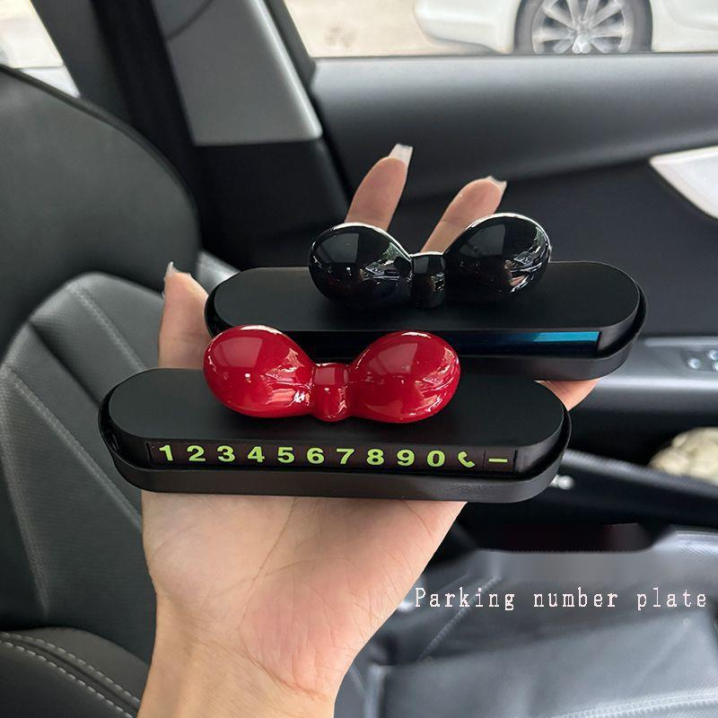 Temporary Parking 2024 New Model Number Plate Dopamine Creative Cute Car Mobile Phone Sign_voghion.com