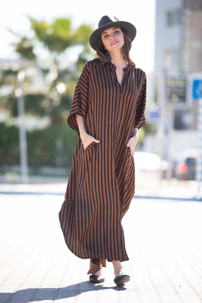 Resort Kimono Cover-Up – 292GSM Stretchy Beach Tunic With 4-Way Elasticity, UPF 50+ Sun Protection For Swimsuits (One Size, Polyester)_voghion.com