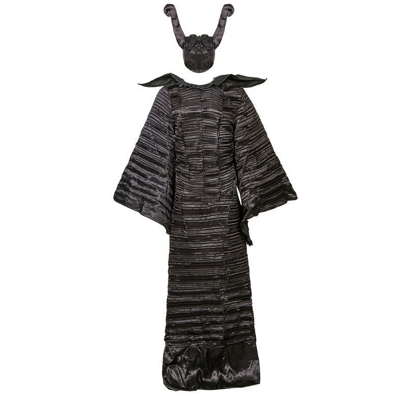 M-3XL Große Größe Halloween Kostüm Maleficent Dark Witch Kostüm Horn Hexe Kostüm Uniform_voghion.com