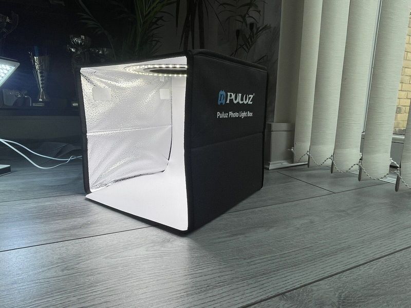 Tragbare Fotostudio-Fotografie-Lichtbox LED-Fotobox mit mehreren Hintergründen_voghion.com