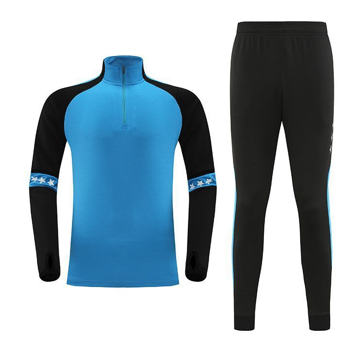 Herbst Winter Half-Zip Jacke Langarm Kinder Trainingsanzug Jungen Fußball Uniform Sportswear Performance Outfit_voghion.com