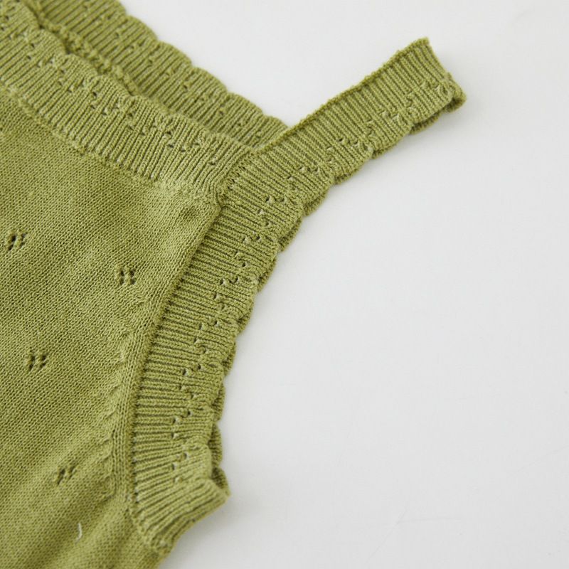 Canotta in pizzo e cotone per bambine – Capo estivo traspirante (80-120 cm, 4 colori + opzioni fiocco)_voghion.com