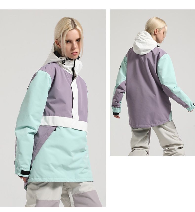 001 001 Neuer Skianzug für Herren, locker, wasserdicht, winddicht, atmungsaktiv, warm, ideal für Outdoor-Snowboard und Schnee, auch für Damen geeignet, Partnerjacke_voghion.com