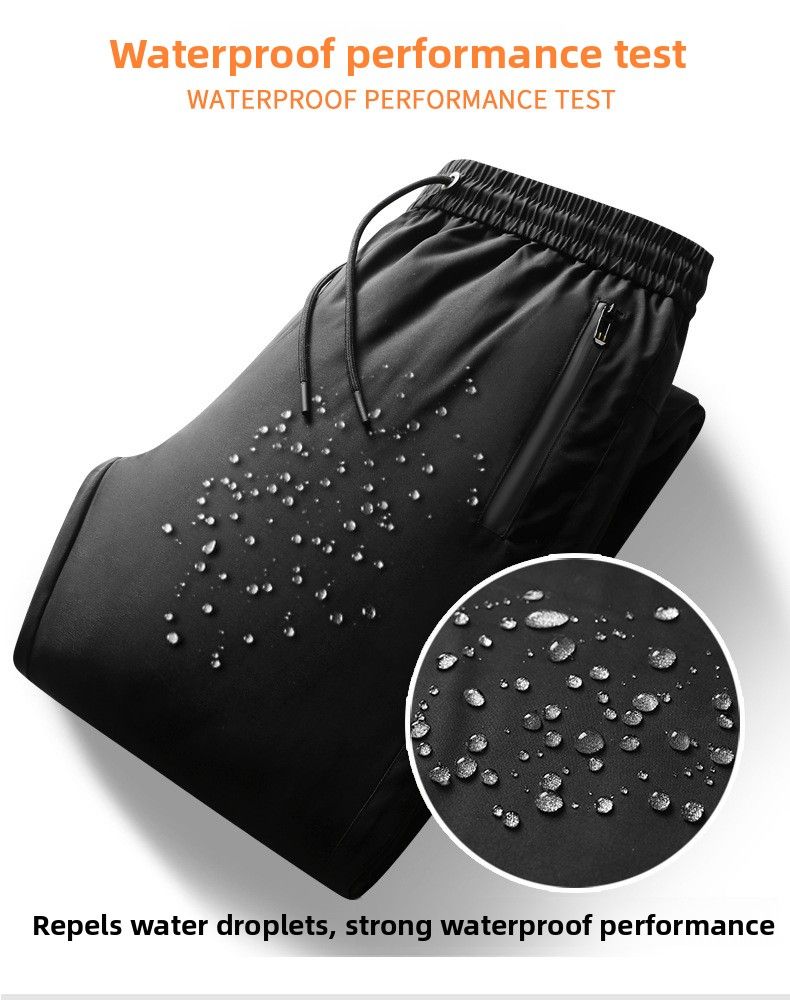 Doudoune épaisse en toile de coton blanc chaud, taille haute, grande taille, doublée polaire, pour hommes, jeunes, adultes et seniors, idéale pour les activités de plein air._voghion.com