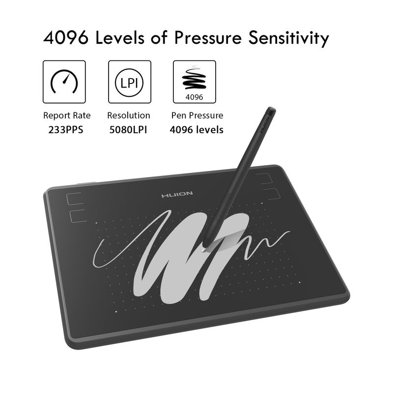 Huion H430P Digital Tablets Micro USB Signature Graphics Drawing Pen OSU Game Battery-Free Tablet Android Windows_voghion.com