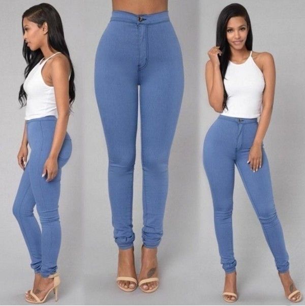 Dameskleding Elastische snoepkleurige broek Slim fit casual broek_voghion.com