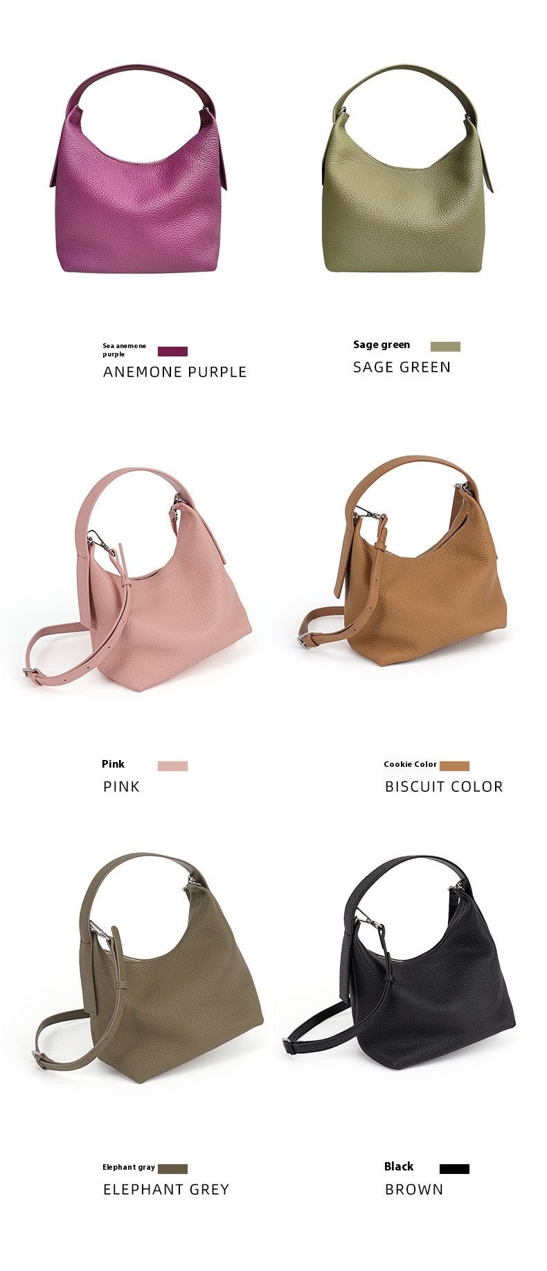 Tasche, Lunchbox Einzelschulter, Herbst und Winter Modische Casual Top Layer Rindsleder Handtasche, echtes Leder Damen_voghion.com