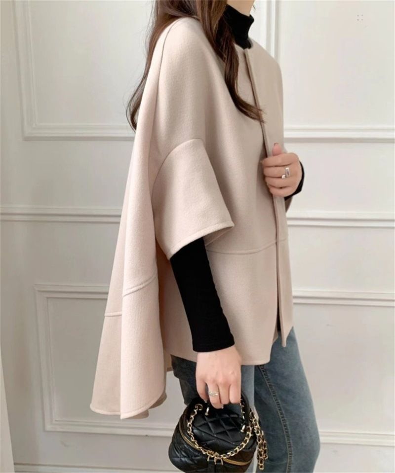 2024 Giappone Corea Autunno/Inverno Melad Donna Mantello Design Cardigan di media lunghezza Cappotto di lana_voghion.com
