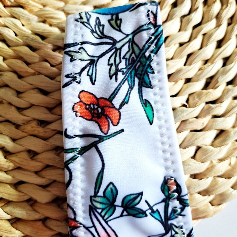 New Printed Women's Sexy Two-Piece Bikini Brazilian Hot Spring V-String Swim Bottoms_voghion.com