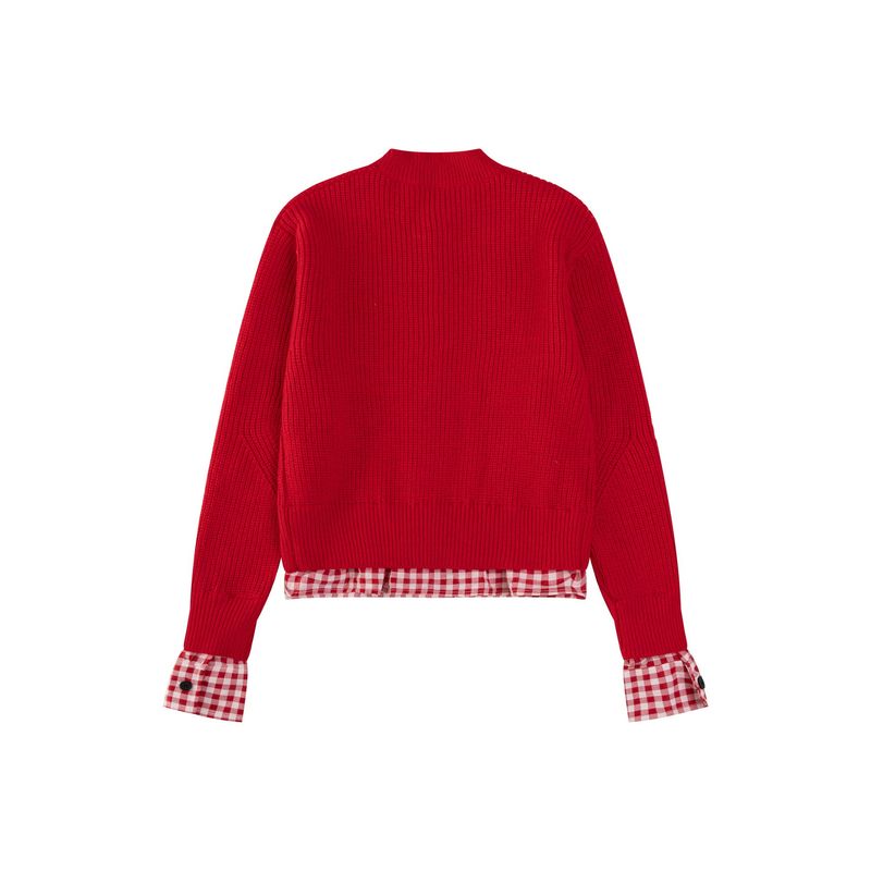 Elegant Street Style Warm 24 Winter New Sweet Girl Versatile Atmosphere Loose Cardigan Sweater_voghion.com