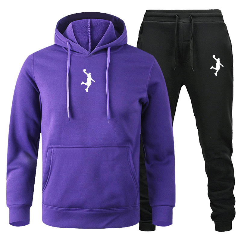 Ensemble de pulls pour hommes, vêtements de sport décontractés, ensemble de pulls pour couple à manches longues automne et hiver, ensemble de pantalons de salle de bain deux pièces_voghion.com