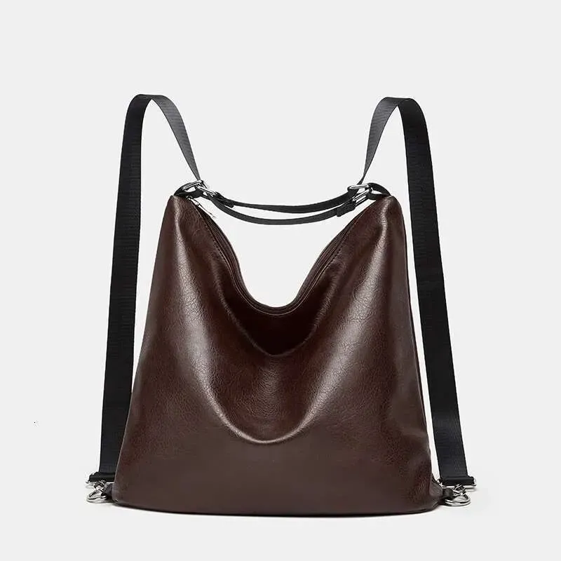 Designer 2025, tracolla larga semplice in tessuto staccabile, tinta unita, utilizzabile come zaino o borsa a tracolla._voghion.com