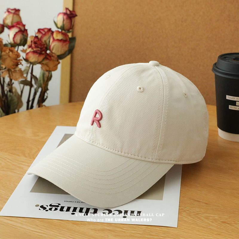 Cappellino da baseball R Label - Originale design a becco d'anatra con tesa larga e parte superiore morbida, cappello da sole con protezione UV per l'estate (cinturino regolabile)_voghion.com