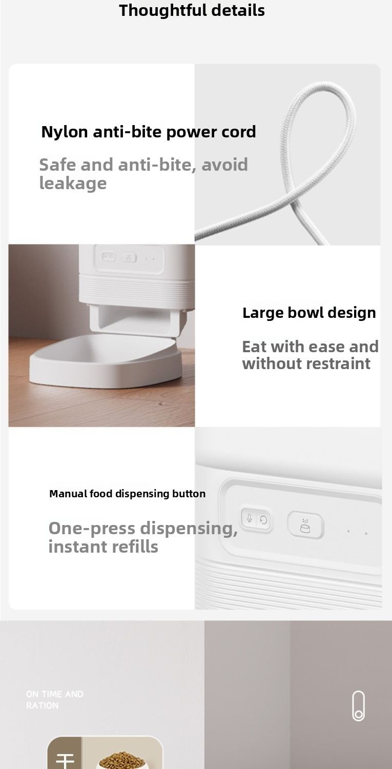 FURPIPI Smart Pet Feeder With Timer, WiFi Remote And Night Vision For Cats And Dogs_voghion.com