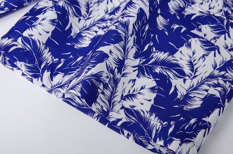 Men's Clothing Floral Short Sleeved Shirt Suits Summer Two Piece Suits_voghion.com
