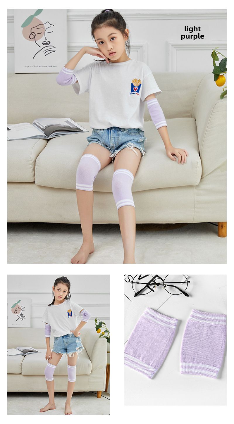 Kesäuusi Lasten Tanssi Polvisuojat Kyynärsuojat Raidallinen Urheilu Rullaluistelu Vauva Polvistus Ryömiä Aarrehuone Lämmin_voghion.com