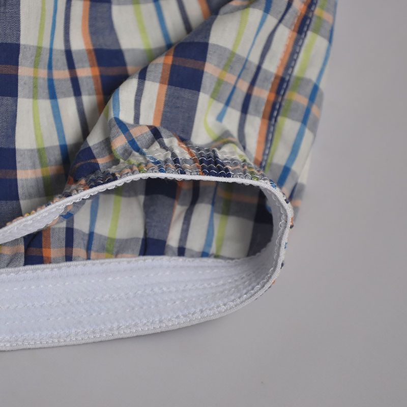 SEOBEAN Pantaloncini a quadri da uomo con marsupio, boxer sexy in puro cotone, pantaloni da notte per la casa_voghion.com
