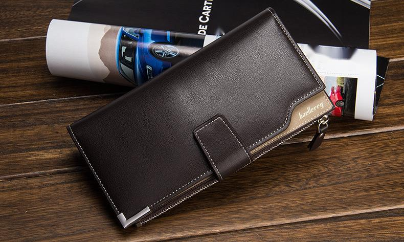 BAELLERRY Wallets, New Arrivals, Large Capacity Men's Long Wallets, Business Youth Wallets, Fashionable Zipper Handbags._voghion.com