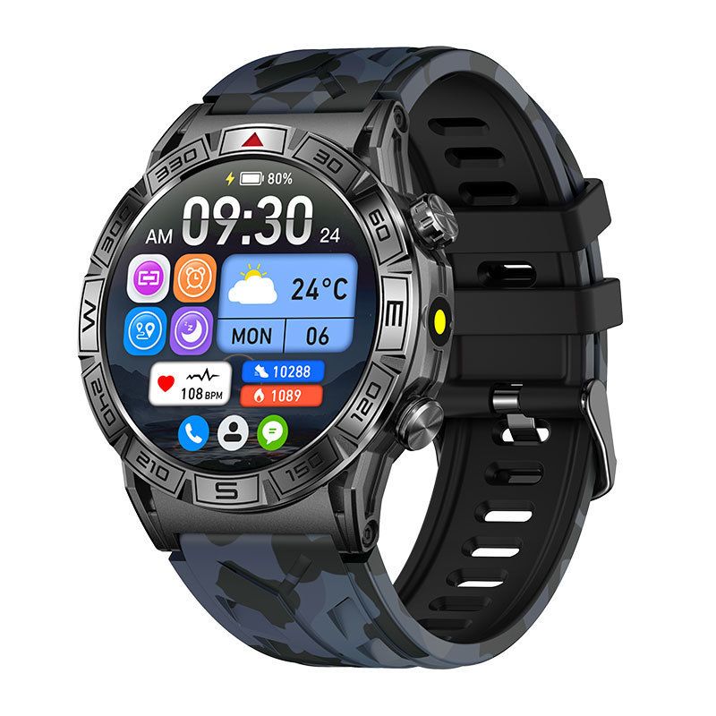 New KC80 Smartwatch With Heart Rate And Blood Oxygen Monitoring, Bluetooth Communication, Three Protection, Outdoor 1TM_voghion.com